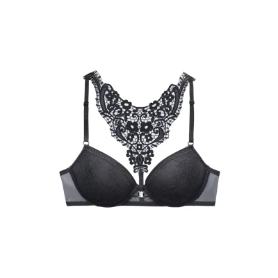 Abbildung von LASCANA Push up BH, mit hübschem Stickereimotiv im Rücken, sexy Dessous