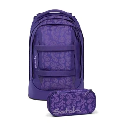 Abbildung von satch pack Schulrucksack Set 2tlg. inkl. Schlamperbox (Bright Faces)