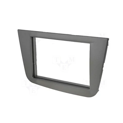 Abbildung von CARAV 40 158 doppel DIN Autoradio Radioblende für SEAT Altea 2004, Toledo 2004 2009, XL 2006+ in anthrazit