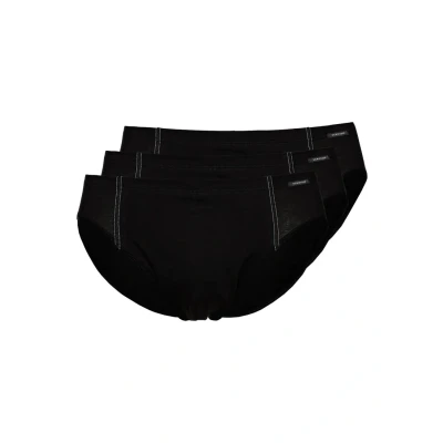 Abbildung von Schiesser Essentials Supermini 3 pack Slip black, Herren, Größe: Small, black