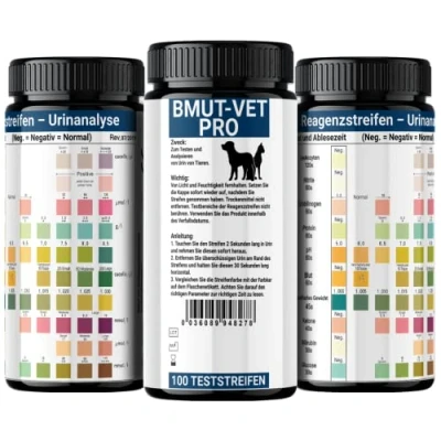 Abbildung von 100x Gesundheitstest für Tiere (Groß und Klein) 10 Indikatoren Urinanalysestreifen Schnelltest