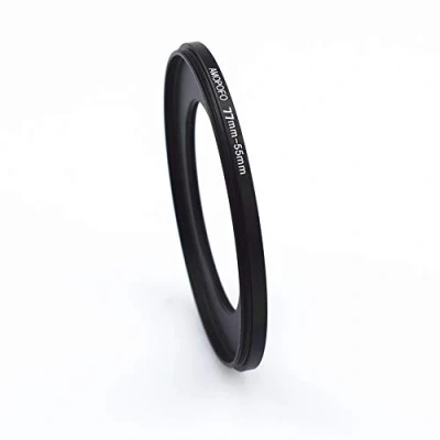 Abbildung von Step Down Ringfilteradapter für alle Marken UV, ND, CPL, Metall, 77 mm auf 55 /