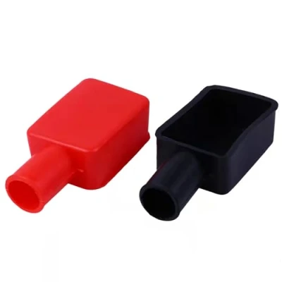 Abbildung von 2 Stück Batterie Polabdeckung, Batteriepol Abdeckungen Auto PVC Gummi Schutzabdeckung für Positive und Negative Batteriepol, motorrad Batteriepolabdeckungen Rot &amp; Schwarz