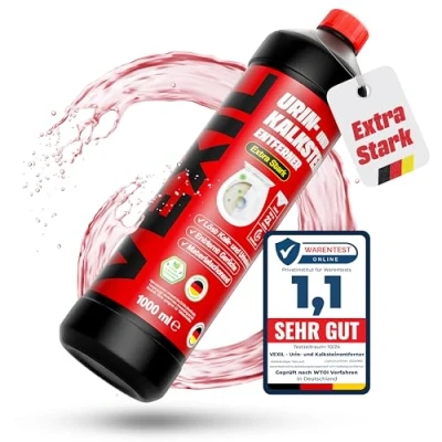 Abbildung von VEXIL® Urinsteinentferner EXTRA STARK 1000 ml entfernt mühelos hartnäckigen Urin &amp; Kalkstein Profi WC Reiniger biologisch abbaubar Urinsteinlöser Made in Germany