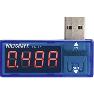 Abbildung von USB Messadapter digital VOLTCRAFT PM 37 CAT I Anzeige (Zählerstände): 999