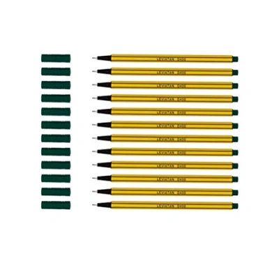 Abbildung von LEVIATAN D400 Fineliner Grün 12 Stück Feinleiner Stift Bunt Für Den Täglichen Gebrauch Geeignet, Schreib und Schulbedarf Linienbreite Ca. 0.4 Mm Feinlinerfilzstifte