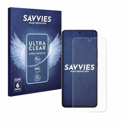 Abbildung von Savvies 6 Stück Schutzfolie für Xiaomi Redmi Note 13 Pro 4G Displayschutz Folie Ultra Transparent
