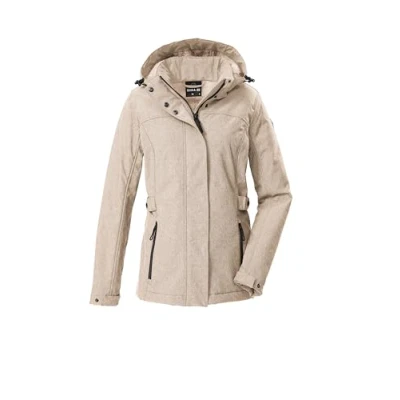 Abbildung von G.I.G.A. DX Damen Softshelljacke/Outdoorjacke mit abzippbarer Kapuze GW 35 WMN SFTSHLL JCKT, hellbeige, 36, 43542 000