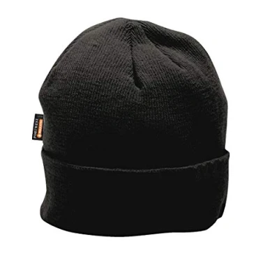 Abbildung von Portwest Strickmütze mit Insulatexfutter, Größe: Einheitsgröße, Farbe: Schwarz, B013BKR