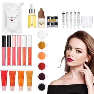 Abbildung von Lipgloss Making Kit, Machen Sie Ihren Eigenen Lipgloss, Lustiges Make up Geschenk Für Frauen.