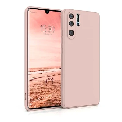 Abbildung von MyGadget Hülle für Huawei P30 Pro robuste Silikon Schutzhülle TPU Case Slim Silikonhülle Back Cover Kratzfest Handyhülle Matt Rosa