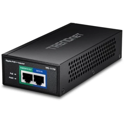 Abbildung von TRENDnet TPE 117GI Gigabit Ultra PoE+ Injektor, Volle Duplex Geschwindigkeit, 100 m Netzwerk Reichweite, Plug &amp; Play