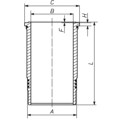 Abbildung von Zylinderlaufbuchse MAHLE ORIGINAL 439 WN 01