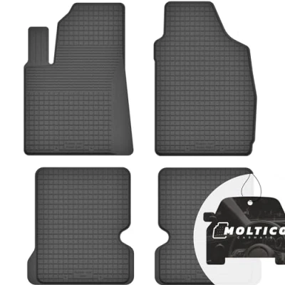 Abbildung von Gummimatten mit Rand Auto Fußmatten Gummi Automatten Passgenau 4 teilig Set passend für FIAT Panda II 2003 2012