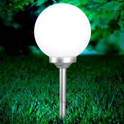 Abbildung von Lighting SOLAR Solarleuchte Kunststoff silber metallic, 4x LED