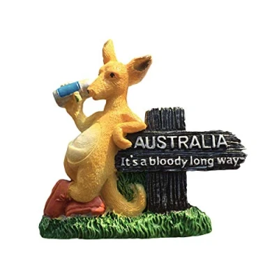 Abbildung von Australien 3D Kangaroo Kühlschrank Magnet Resin Travel Souvenirs, handgemachte Home &amp; Kitchen Dekoration Sammlung Geschenk