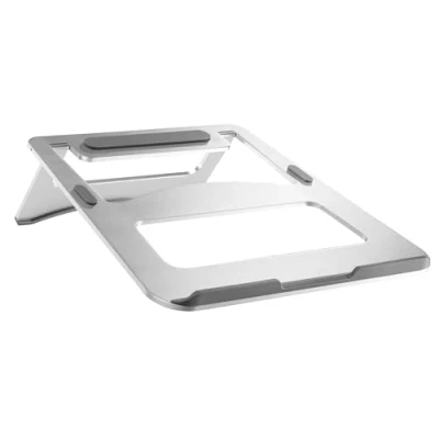 Abbildung von my wall HT19L Laptop Ständer, Notebook Faltbar, Tragbar, Ständer Aluminium, Silikonpads, belüftet, MacBook Air, Dell, alle Laptops von 11“ 15“