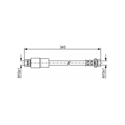 Abbildung von BOSCH 1 987 476 058 Bremsschläuche 325 M10x1 FORD: Fusion Kombi