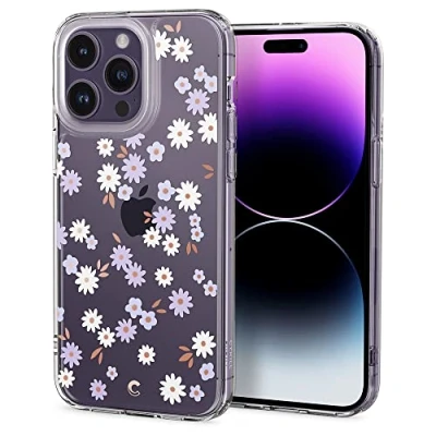 Abbildung von CYRILL Cecile kompatibel mit iPhone 14 Pro Hülle, (6,1 Zoll) (2022) Langlebig innere Klar Muster Transparent weich TPU Bumper Durchsichtige Case Dream Daisy