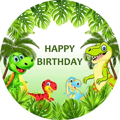 Abbildung von Fondant Tortenaufleger Tortenbild Geburtstag Dinosaurier K20