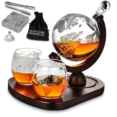 Abbildung von Globe Deluxe Dekanter Set mit Gläsern