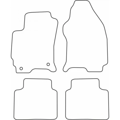 Abbildung von AutoStyle TM FO522V Fußmattensatz Velours vorne und hinten 4 schwarz FORD: MONDEO 3, 3 Kombi, Stufenheck