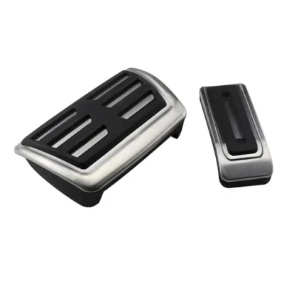 Abbildung von Bremse Pedalkappen Für VW Multivan T5 T6 Caravelle Gas Bremspedal Schutzabdeckung Edelstahl Auto Pedale Kit Pedale(at)