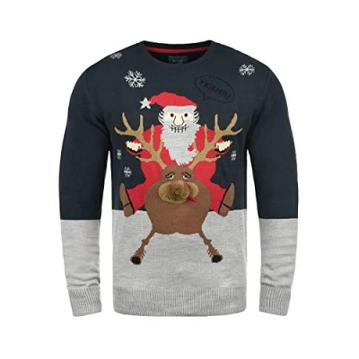Abbildung von Blend Rudolph Sweatshirt, Herren, Größe: Large, Navy/san