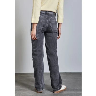Abbildung von Street One Jeans Straight Leg, Damen, Größe: 28x30, Grau