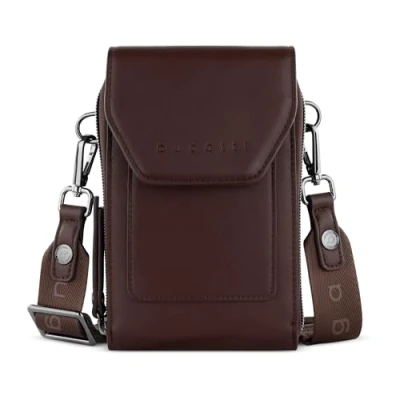 Abbildung von bugatti Almata Umhänge Geldbörse mit Smartphone Fach, Crossover Tasche für Damen, braun