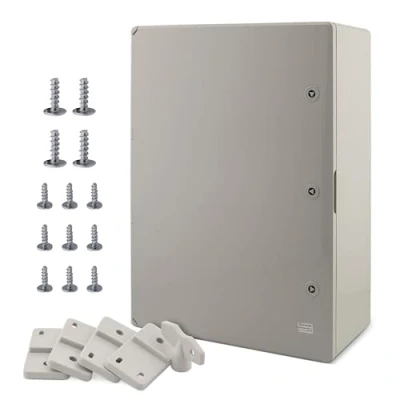 Abbildung von BOXEXPERT® Verteilerkasten außen wasserdicht [ABS Kunststoff IP65 Gehäuse] grau (Serie Fleet) 700x500x250mm Schaltschrank Wandschrank Industriegehäuse Leergehäuse