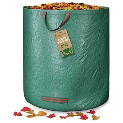 Abbildung von GardenGloss Gartensack Gartenabfallsäcke 272L UV Stabil, Wasserabweisend, Wiederverwendbar, (1 tlg)