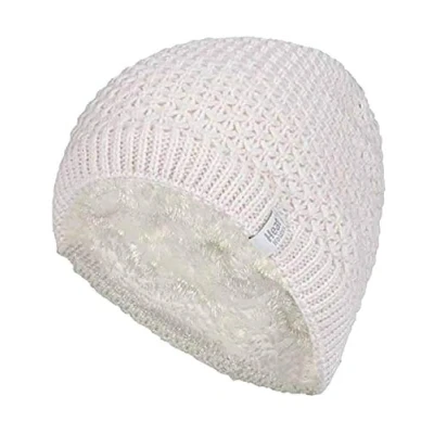 Abbildung von HEAT HOLDERS Damen Winter Warm Strick Beanie/Mütze mit Fleecefutter (One Size, Cream (Nora))