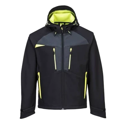 Abbildung von Portwest DX4 Softshell Jacke (3L), Größe: M, Farbe: Schwarz, DX474BKRM