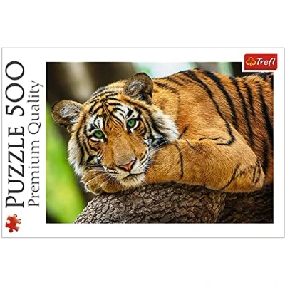 Abbildung von Trefl Puzzle Tiger Portrait 500 Teile, Puzzleteile