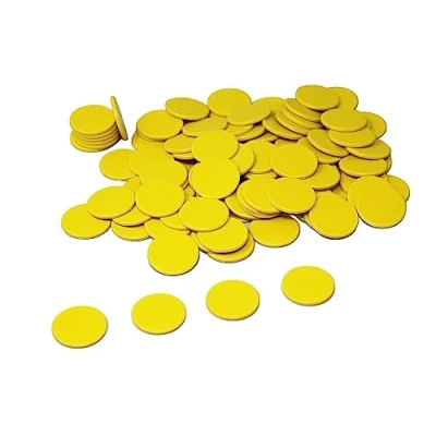 Abbildung von Wissner® aktiv lernen Lernspielzeug Spielchips (100 Stück), Zählchips Marker Tokens 25 mm RE Plastic®, Plastic®