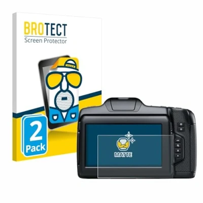 Abbildung von BROTECT Entspiegelungs Schutzfolie für Blackmagic Pocket Cinema Camera 6K G2 (2 Stück) Matte Displayschutz Folie, Anti Reflex, Fingerprint
