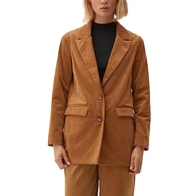 Abbildung von s.Oliver Damen 2121395 Business Anzug Jacke, BROWN, 40