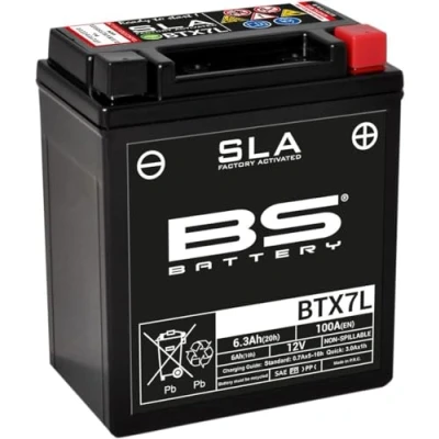Abbildung von BS Battery 300673 BTX7L AGM SLA Motorrad Batterie, Schwarz