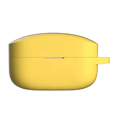 Abbildung von GIOPUEY Hülle für Sony WF 1000XM4, Transparent TPU Stoßfeste Schutzhülle, Ultradünn, Kein Geruch, 1000XM4 Silikon Gelb