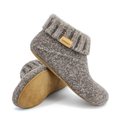 Abbildung von Gottstein Hausschuh, Größe: 39, Braunmele Schuhe
