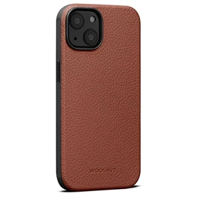 Abbildung von Woolnut Leder Hülle Case für iPhone 14 Cognac Braun
