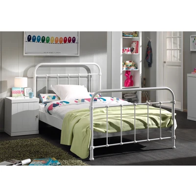 Abbildung von Vipack Kinderbett, (Made in Europe), Metallbett, Jugendbett, Einzelbett mit Lattenrost
