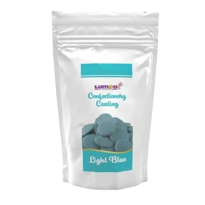 Abbildung von Dekozauber24 Kuvertüre Drops, hellblau, 500g, mit weisse Schokolade Geschmack, Deco Melts Chips mikrowellengeeignet, für Cake Pops, Torten, Kuchen, Drip oder Glasur