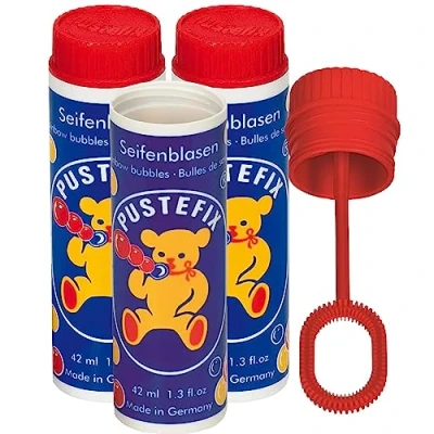 Abbildung von PUSTEFIX Seifenblasen, kleine Dose, 42 ml (3 Dosen)