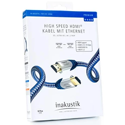 Abbildung von in akustik 00423007 Premium II HDMI Kabel mit Ethernet 0.75 m