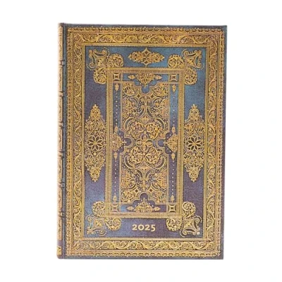 Abbildung von Blue Luxe (Luxe Design) Midi 12 month Day at a time Hardback Dayplanner 2025 (Elastic Band Closure): jeden dzień na stronie, zamykany gumkę, papier 80 gsm