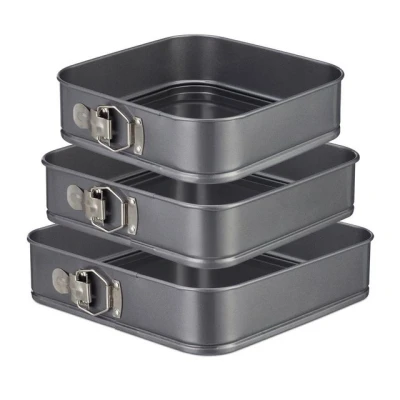 Abbildung von relaxdays Springform Quadratische im 3er Set