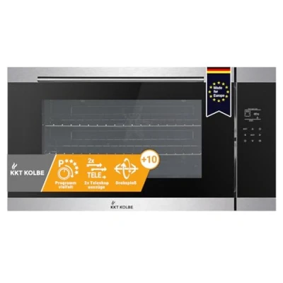 Abbildung von KKT KOLBE Einbaubackofen Backofen Elektroherd EB9105ED, DampfClean, 90cm / 96 l TouchSelect Drehspieß Teleskopauszüge ComfortClean