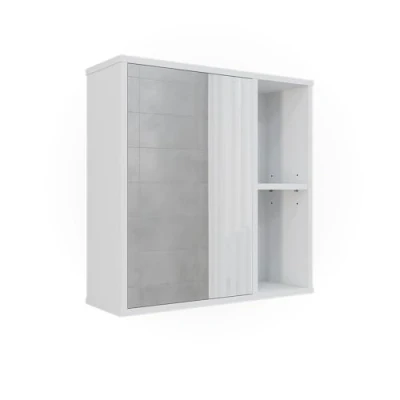 Abbildung von Vicco Badspiegelschrank Leano, Weiß, 60 x cm